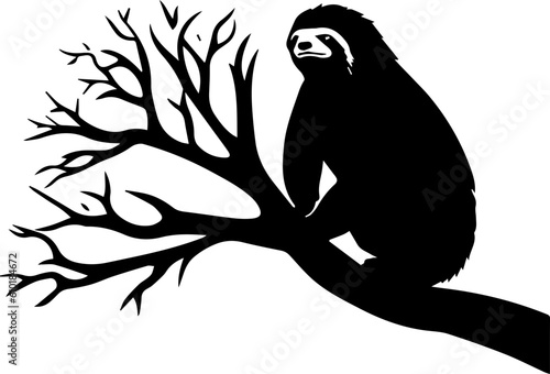 silhuette animal sloth images