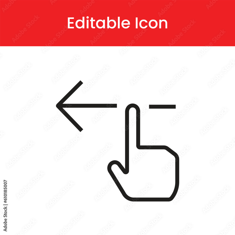 Swipe left icon, Swipe left outline icon, Swipe left vector icon Swipe left icon, Swipe left outline icon, Swipe left vector icon