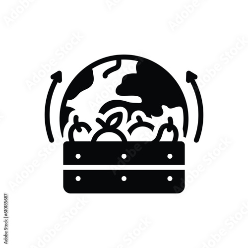 Black solid icon for produces 