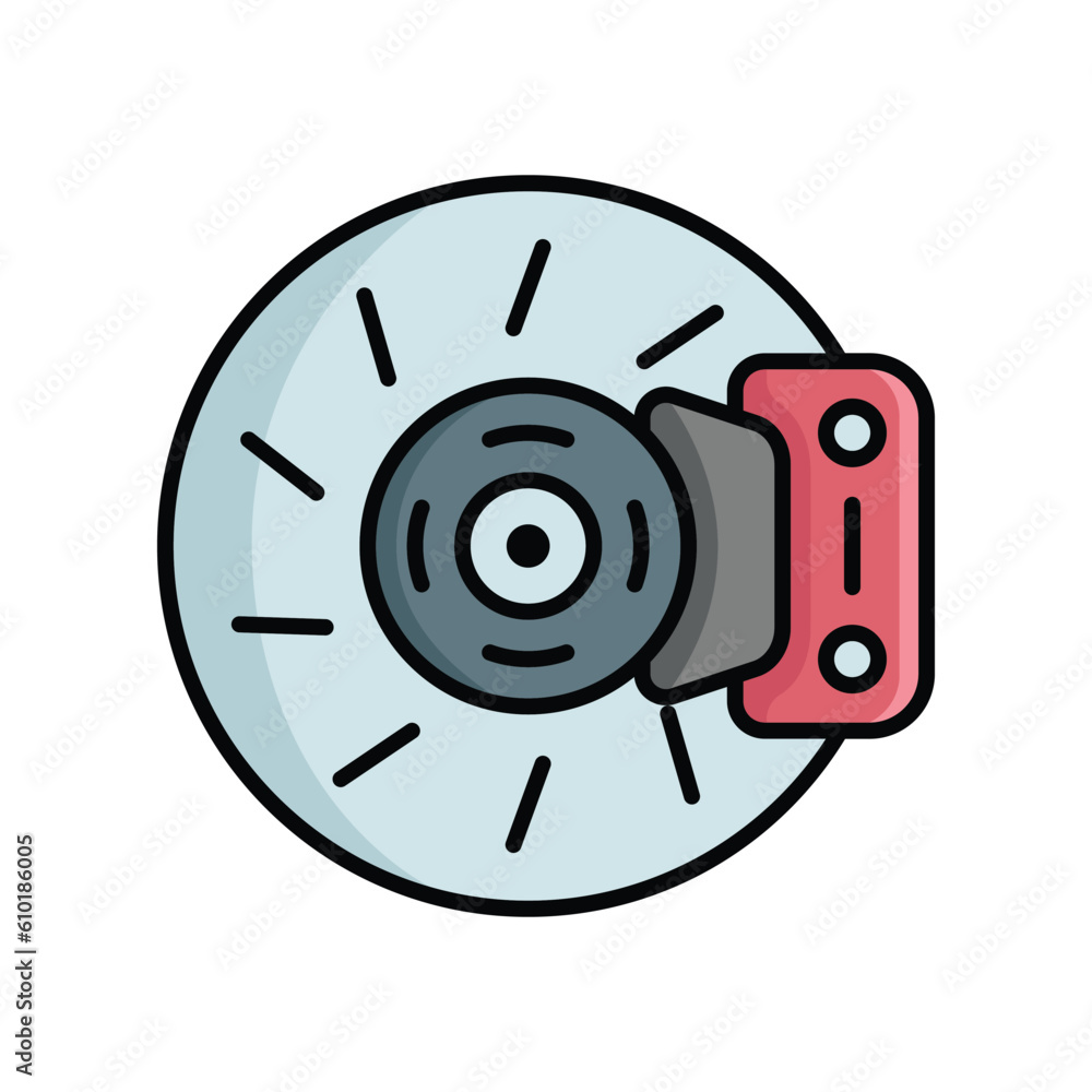 brake icon vector design template in white background
