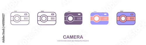 camera icon vector. isolated on white background