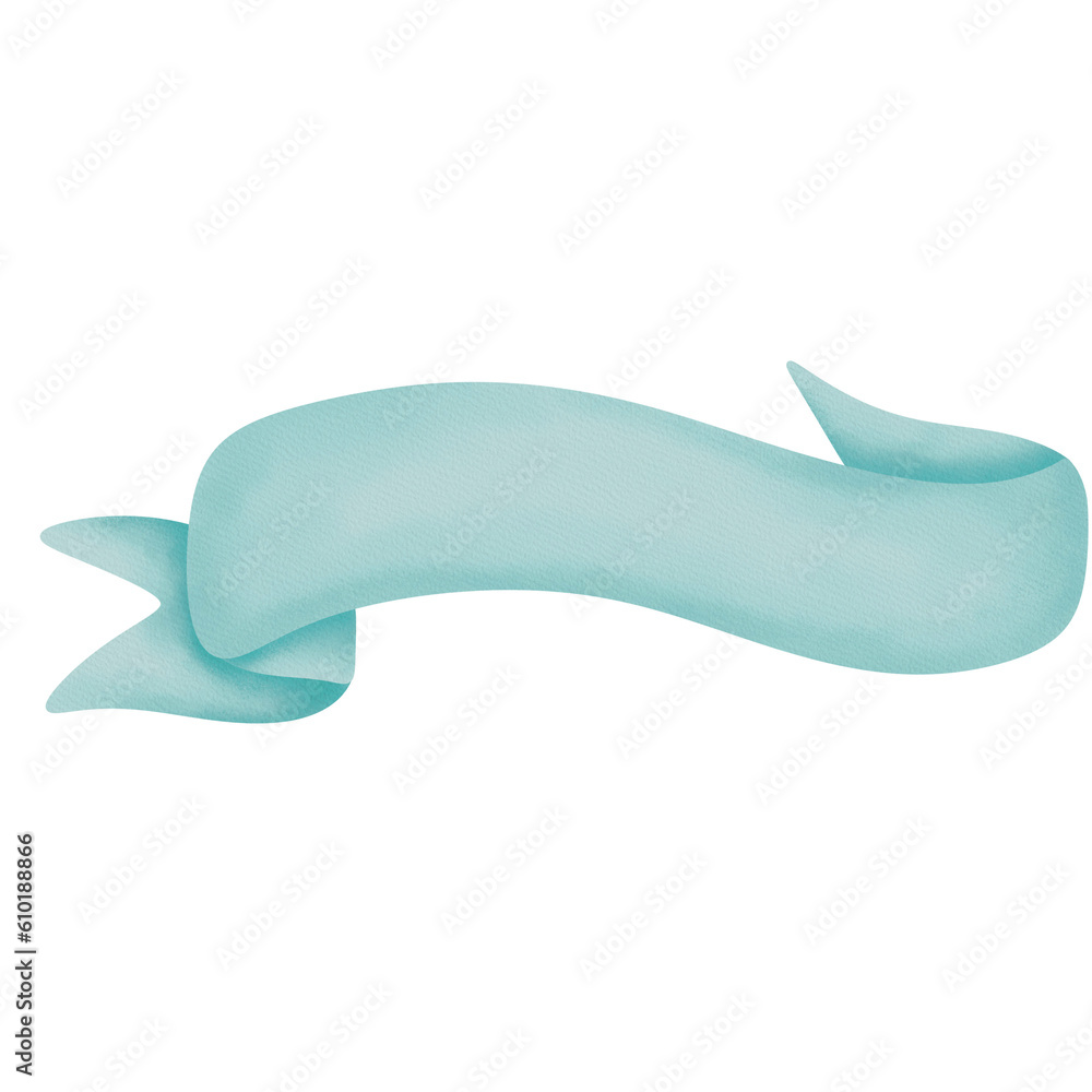 Blue ribbon bow illustration Blue ribbon bow illustration