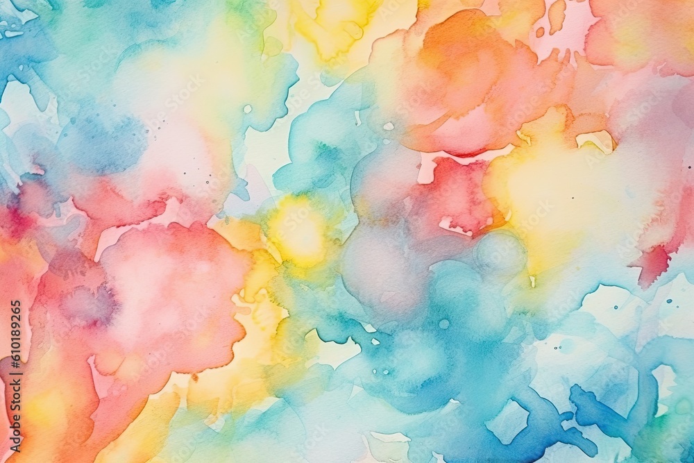 Abstract of watercolors colored background . Colorful. Generative AI