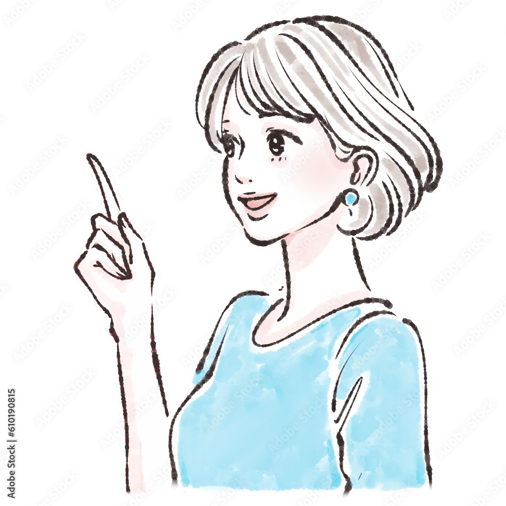 女性のイラスト素材 女性のイラスト素材