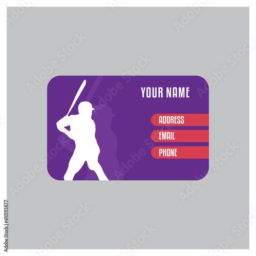 Baseball Business Card Design