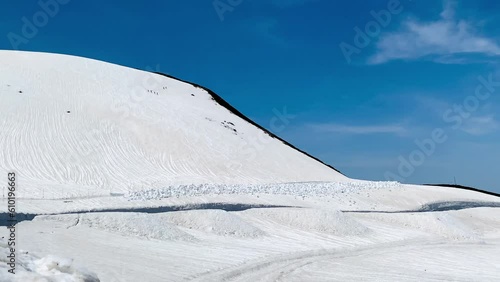 Overlooking Tateyama Mountains, a well-known scenic spot and is accessible by the Tateyama Kurobe Alpine Route.