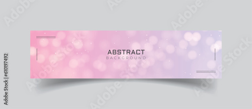 Linkedin banner design with shiny light background