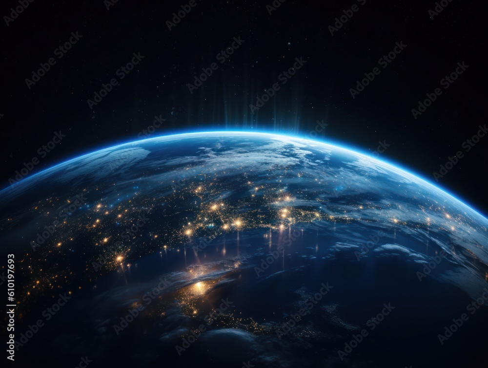 Night sky Universe filled with stars and nebula Galaxy abstract cosmos background. Created with Generative AI technology Night sky Universe filled with stars and nebula Galaxy abstract cosmos background. Created with Generative AI technology