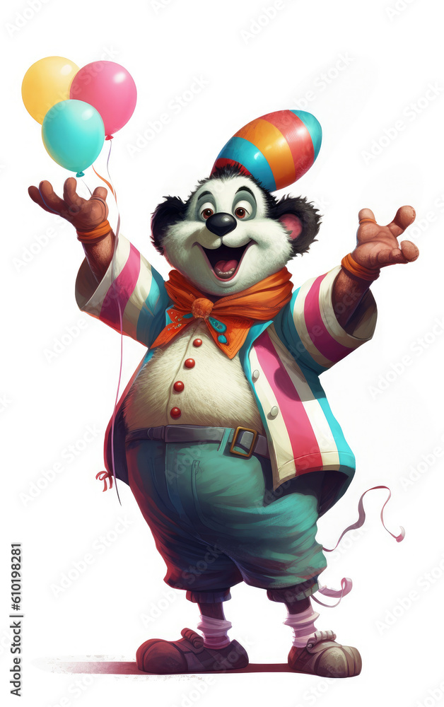 clown with balloons clown with balloons