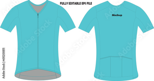 Cycling Short Sleeve Jersey Mock ups