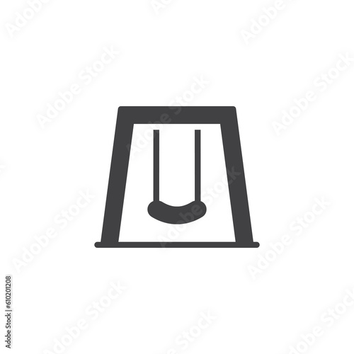 Children swing vector icon