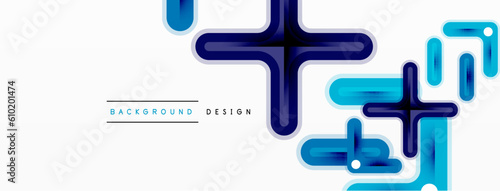 Minimal geometric background cross line. Design for wallpaper, banner, background, landing page, wall art, invitation, prints, posters