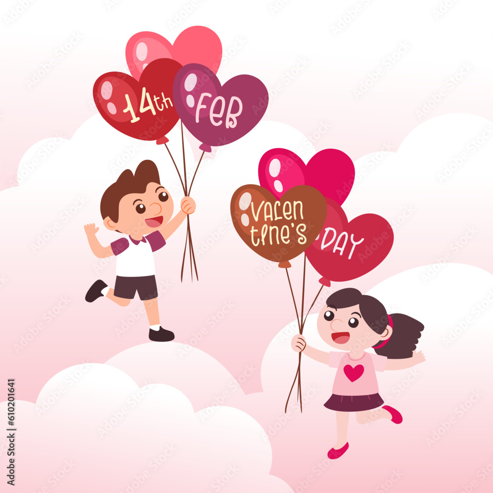 Happy Valentine's Day. Romantic Valentine design element. Festive decorative object Happy Valentine's Day. Romantic Valentine design element. Festive decorative object