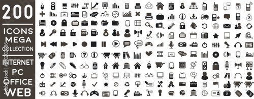  premium Computer Computer Accessories and Hi-Tech Business Thin line icon pack with addition Trendy Normal Routine signs 200 icon pack 