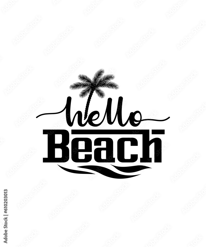 Hello Beach svg design
