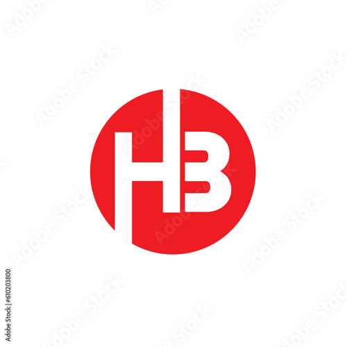 Alphabet letters Initials Monogram logo HB, BH,H3, H and B