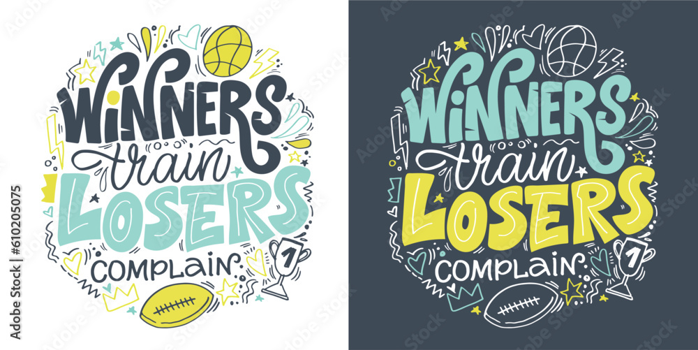 Funny and beautiful hand drawn motivation lettering quote in modern calligraphy style. Inspiration slogans for print and poster design. Vector for t-shirt design, tee print, mug print.
