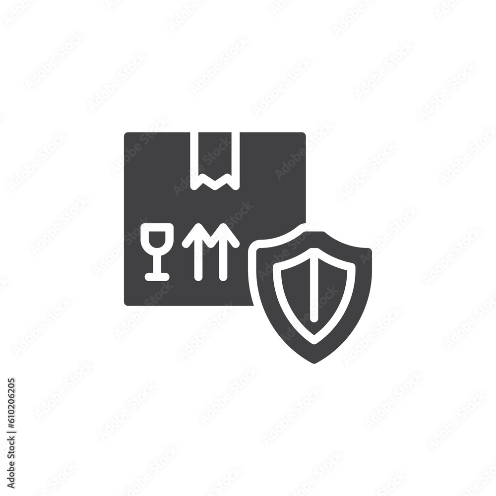 Cargo insurance vector icon Cargo insurance vector icon