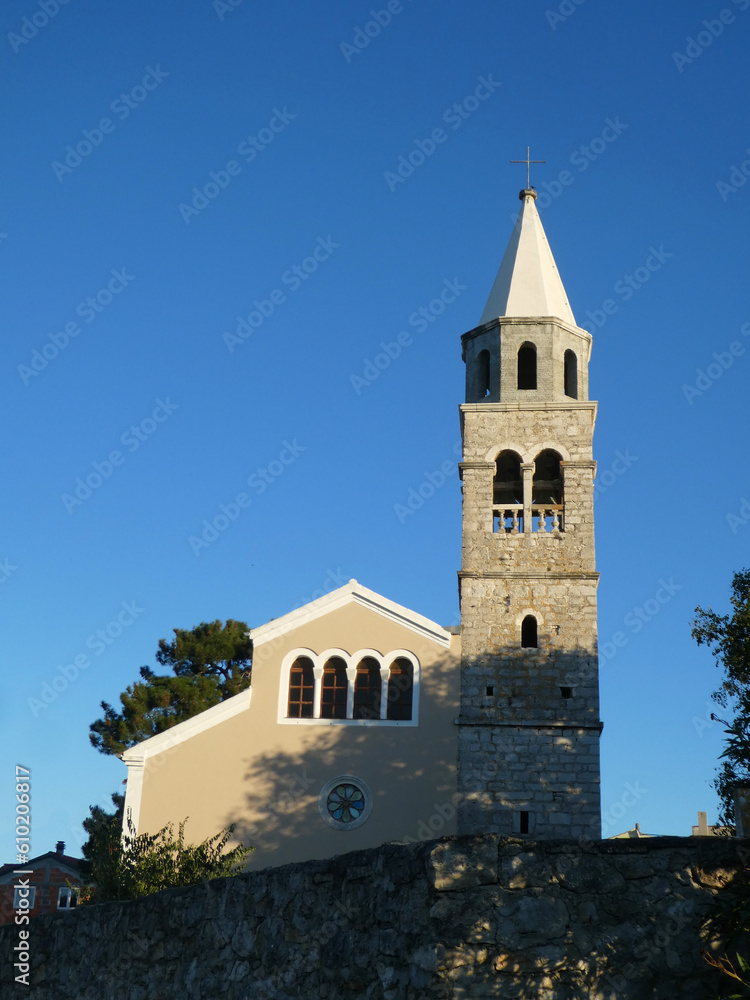 church of St. Thomas in small town Tkon located on the island of Pašman in Croatia