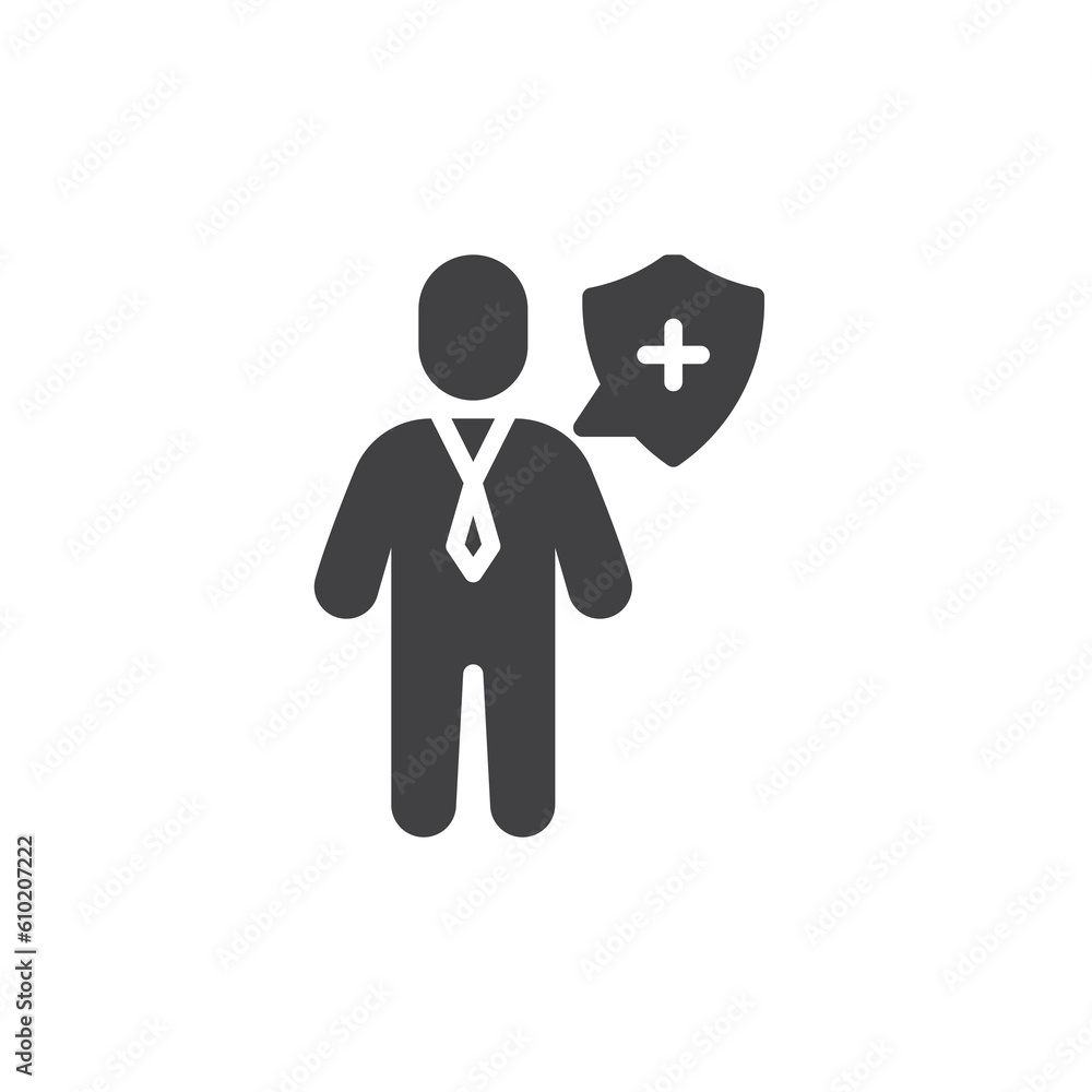 Insurance agent vector icon Insurance agent vector icon