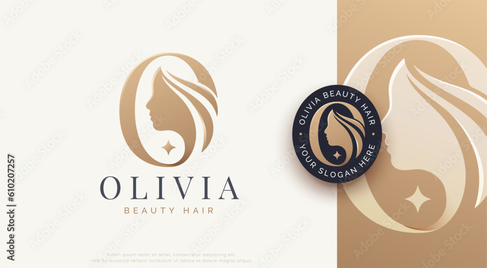 letter o beauty monogram serif logo design letter o beauty monogram serif logo design