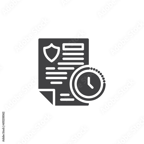 Term insurance vector icon
