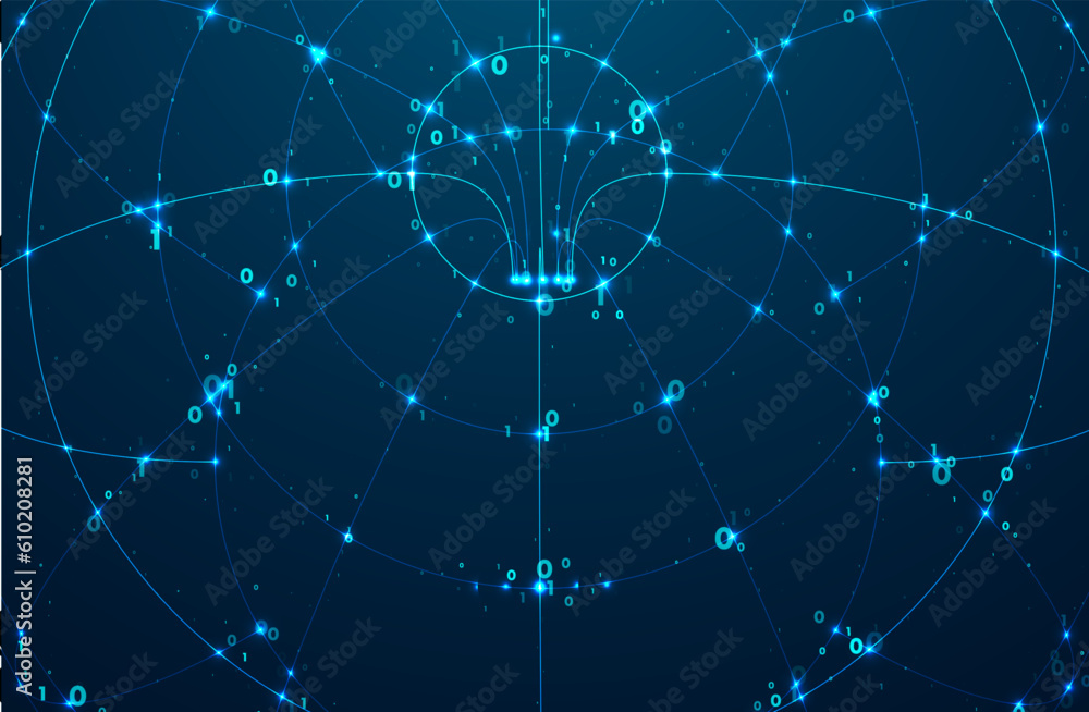 Obraz premium Abstract global technology background.