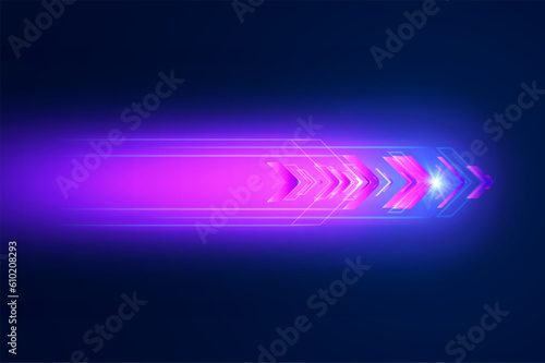 Abstract speed movement of arrows.