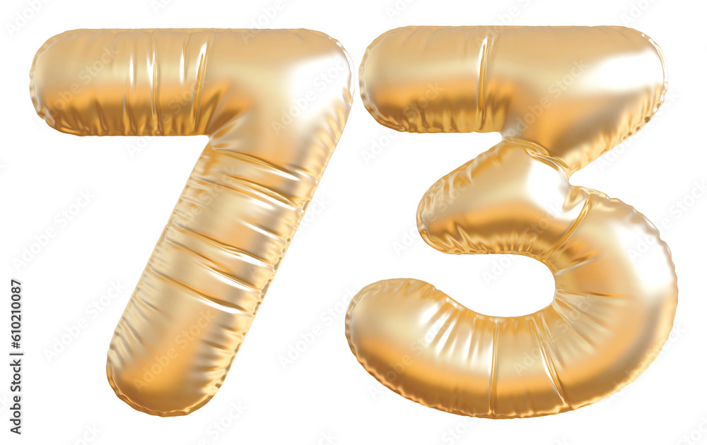 Gold Balloon Number 73 Gold Balloon Number 73