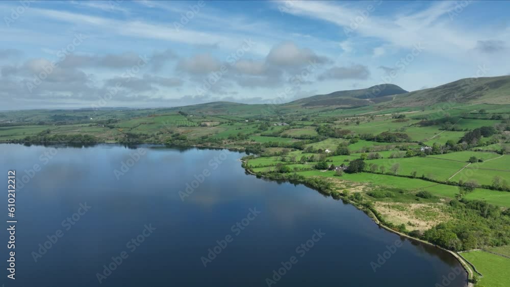 Aerial view over Ennerdale Water, Lake District, Cumbria, England. Aerial view over Ennerdale Water, Lake District, Cumbria, England.