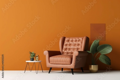 Dad day armchair background. Generate Ai