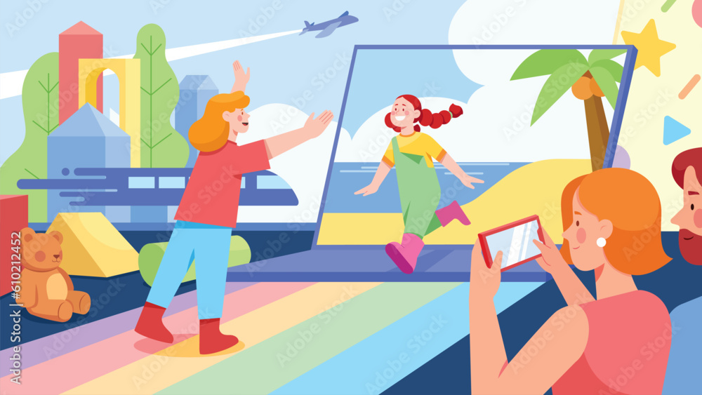 Child Vlogger Flat Design Child Vlogger Flat Design