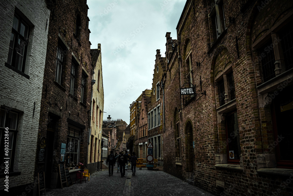 Medieval Streets of Bruges, Belgium