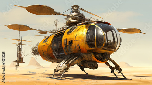 Gold helicopter © osama
