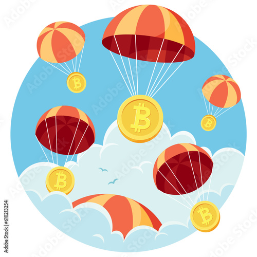 Crypto Airdrop on White