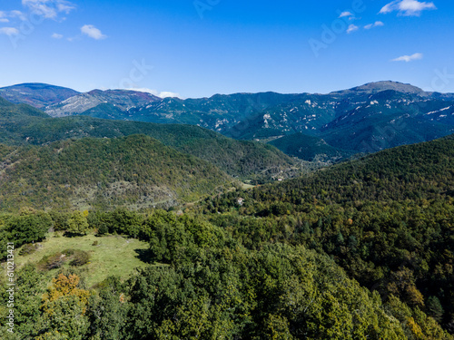 Autumn landscape in La Garrotxa  Girona  Spain.