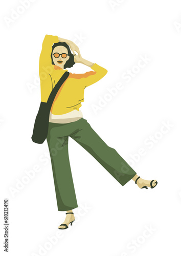Woman Model Fashion Style Illustration