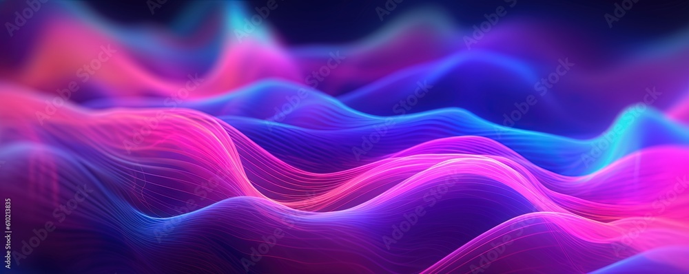 abstract futuristic background with gold PINK blue glowing neon moving high speed wave lines and bokeh lights. Data transfer concept Fantastic wallpaper, Ai Generative abstract futuristic background with gold PINK blue glowing neon moving high speed wave lines and bokeh lights. Data transfer concept Fantastic wallpaper, Ai Generative