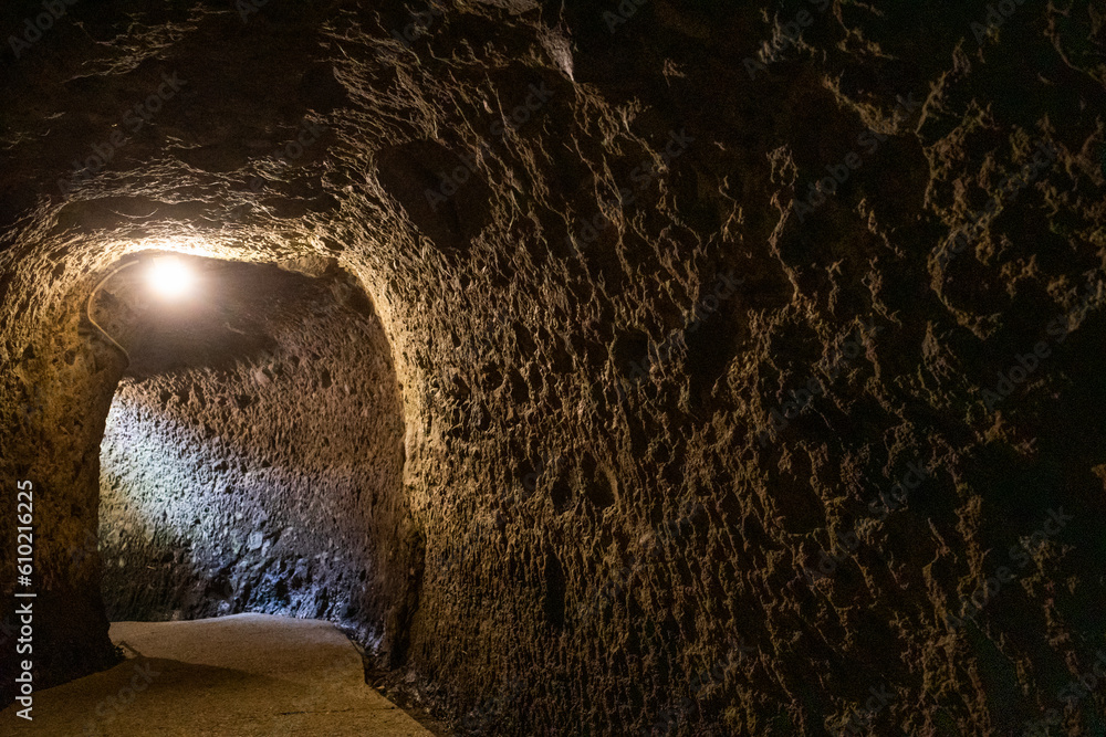 Obraz premium 青の洞門