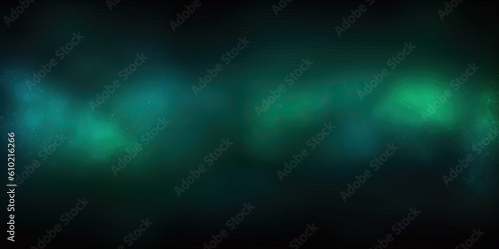 Dark color gradient background, green blue lights on grainy black ...