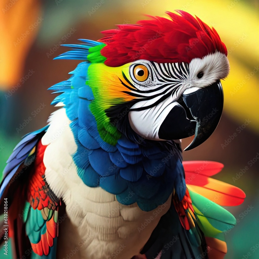 Obraz premium Multicolored parrot