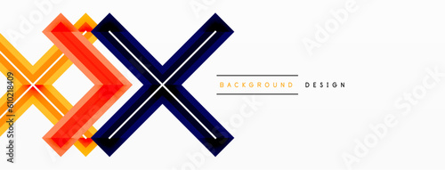 Cross line background minimal geometric template. Design for wallpaper, banner, background, landing page, wall art, invitation, prints, posters