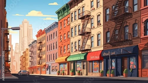 Background New York. Beautifully illustrated depiction of New York City, perfect for creating captivating designs. Generative AI.