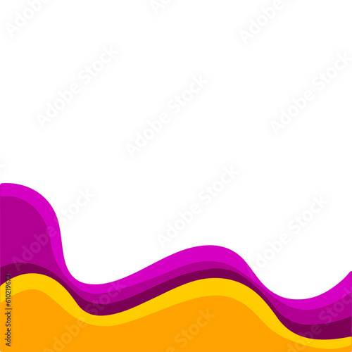 Vector abstract colorful flowing wave lines isolated on white background. Design element for technology, science, music or modern concept.