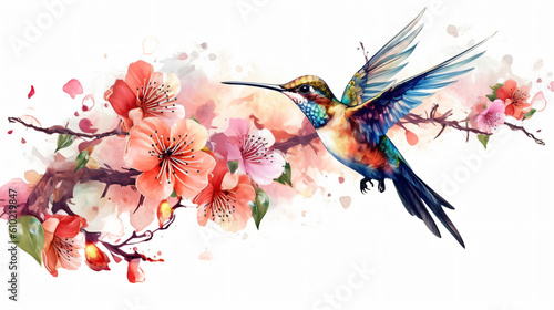 Colorful humming bird © osama