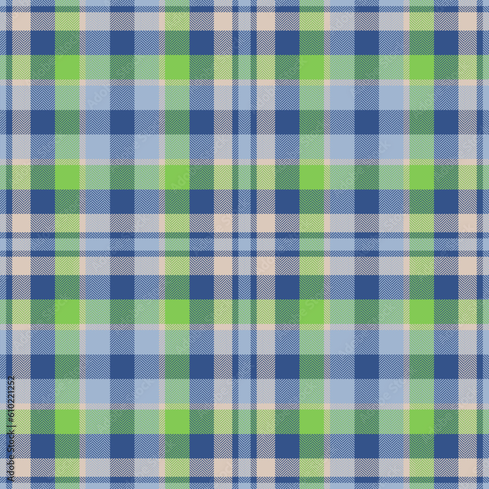 Plaid seamless pattern in green. Check fabric texture. Vector textile print. Plaid seamless pattern in green. Check fabric texture. Vector textile print.