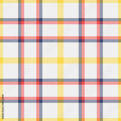 Plaid textile background of seamless check fabric with a texture tartan vector pattern.