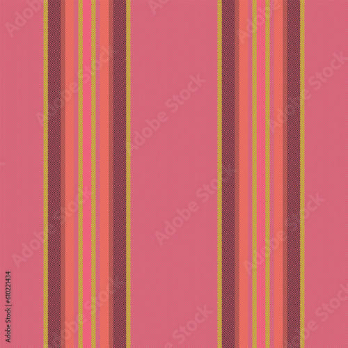 Vector background stripe of textile fabric pattern with a vertical seamless lines texture.