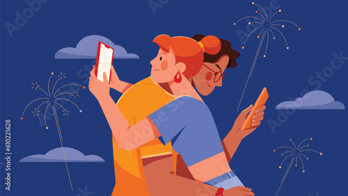 Smartphone Addiction Concept