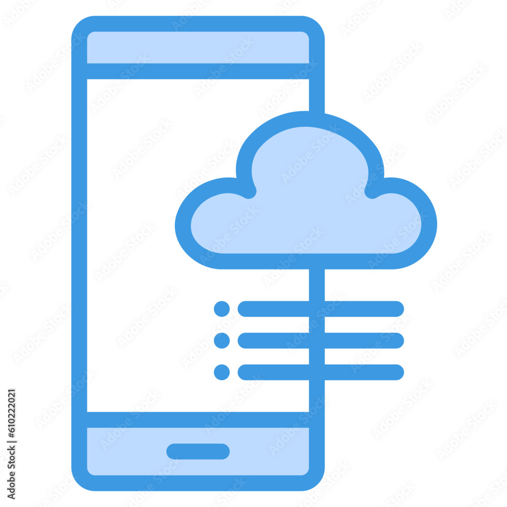 custom made wallpaper toronto digitalWeather smartphone blue line icon, use for website mobile app presentation